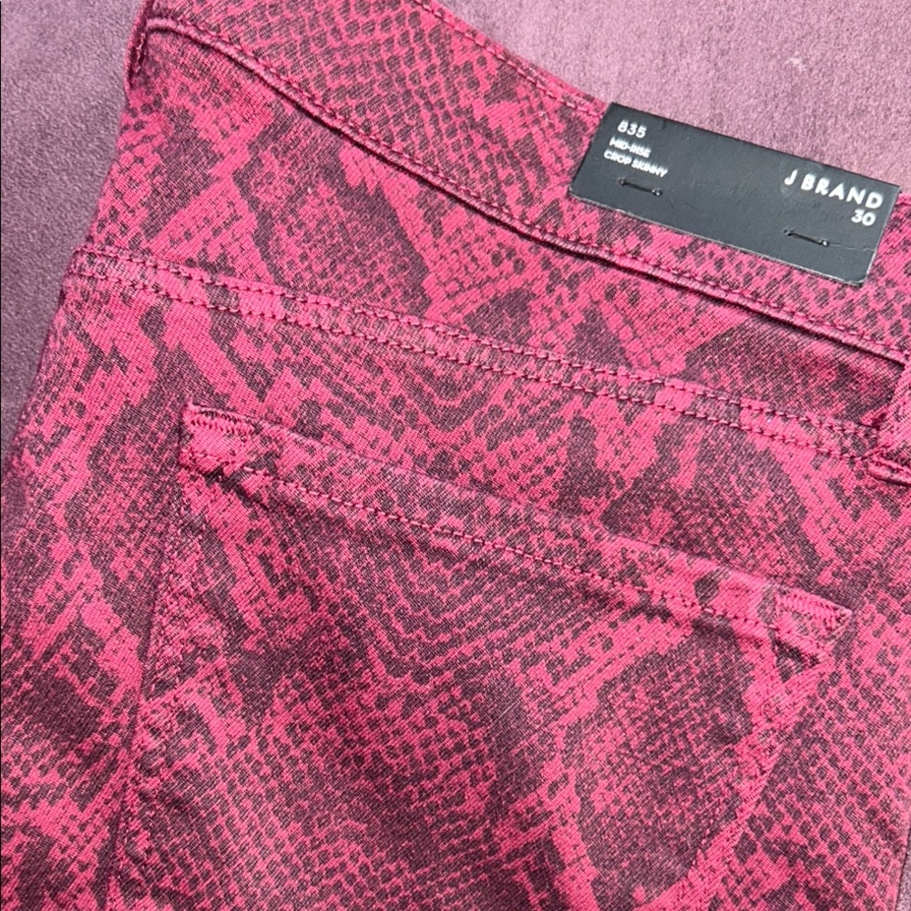 JBAND Size 30 Snake Print Ankle Length Skinny Jeans - Picture 5 of 8
